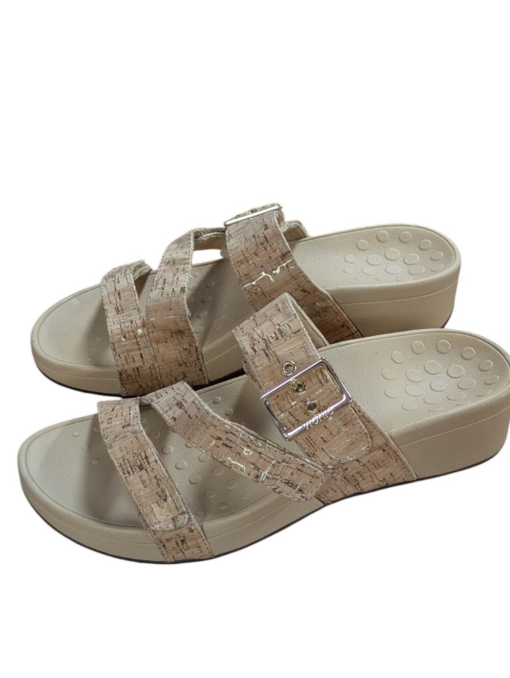 Vionic Pacific Rio Platform Slide Sandal Tan Size 10